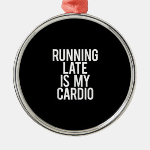 Ornement En Métal En Tard, C'Est Mon Cardio Drôle De Dire Gymnase D'