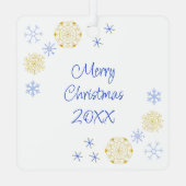 Ornement En Métal Enfants Dormir Noël d'hiver (Verso)