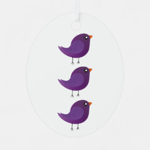 Ornement En Métal Enfants oiseau mignon