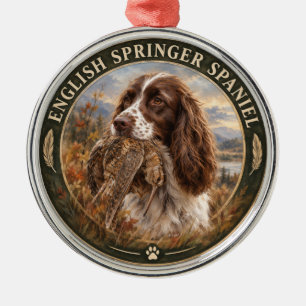 Ornement En Métal English Springer Spaniel