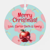 Ornement En Métal Enseignant Noël "Deck the Halls" (Verso)