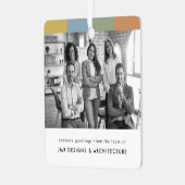 Ornement En Métal Entreprise moderne Noir et blanc Noël (Avant gauche)