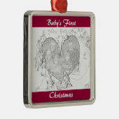 Ornement En Métal Enveloppé dans les bras de son amour (Droite)