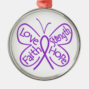 Ornement En Métal Epilepsy Butterfly Inspiring Words