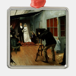 Ornement En Métal Épousant au photographe, 1878-9