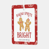 Ornement En Métal Équipe de biscuits de Noël (Avant gauche)