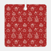 Ornement En Métal Équipe de biscuits de Noël (Verso)