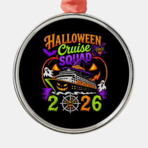 Ornement En Métal Équipe de Croisière Halloween 2026 Tenues de Crois