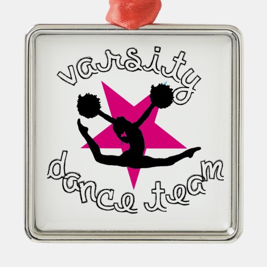 Ornement En Métal Équipe de danse de Pom (Devant)