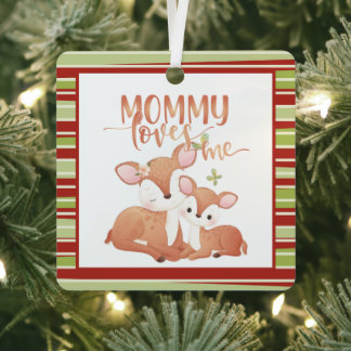 Ornement En Métal Est-ce que le cerf et la famille maman m'aime ?
