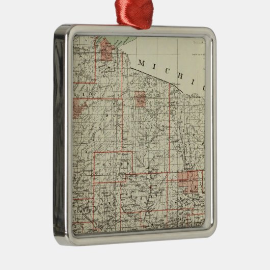 Ornement En Métal État du Wisconsin (Droite)