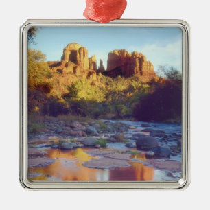 Ornement En Métal États-Unis, Arizona, Sedona. Cathedral Rock se ref