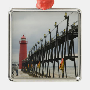 Ornement En Métal États-Unis, Michigan, rive du lac Michigan, Grand