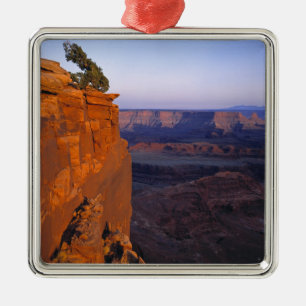 Ornement En Métal États-Unis, Utah, Dead Horse Point SP. Lumière tar