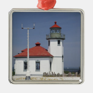 Ornement En Métal États-Unis, Washington, Seattle, phare d'Alki Poin