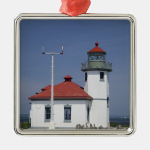Ornement En Métal États-Unis, Washington, Seattle, phare d'Alki Poin