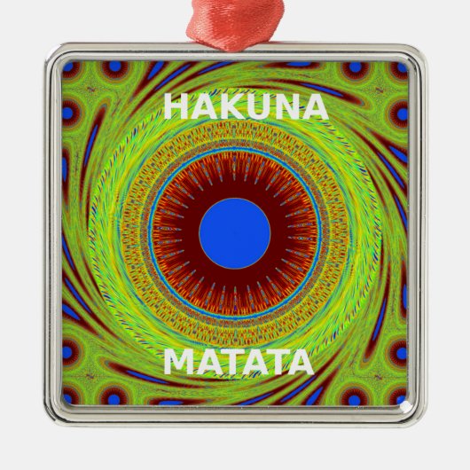 Ornement En Métal Ethnic Avoir une belle journée et une meilleure nu (Devant)