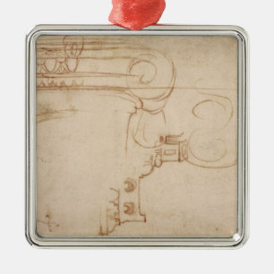 Ornement En Métal Étude d'un capital ionique