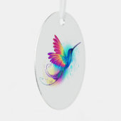 Ornement En Métal Exotic Rainbow Hummingbird (Avant droite)
