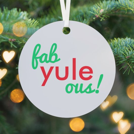 Ornement En Métal Fab Yule Ous | Fabuleux Noël élégant Fun Fab