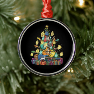 Ornement En Métal Faire la fête autour de l'arbre de Noël - Électriq