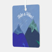 Ornement En Métal Faites une randonnée pédestre au sommet d'une mont (Avant gauche)