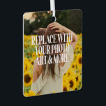 Ornement En Métal Faites votre propre personnalisation personnalisée<br><div class="desc">Faites votre propre ornement personnalisé unique de Ricaso - ajoutez votre propre photo et texte Aussi idéal pour les mariages et d'autres occasions. De nombreux styles à choisir,  y compris un côté et deux côtés.</div>