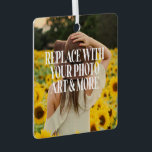 Ornement En Métal Faites votre propre personnalisation personnalisée<br><div class="desc">Faites votre propre ornement personnalisé unique de Ricaso - ajoutez votre propre photo et texte Aussi idéal pour les mariages et d'autres occasions. De nombreux styles à choisir,  y compris un côté et deux côtés.</div>