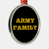 Ornement En Métal Famille de l'Armée de terre (Droite)