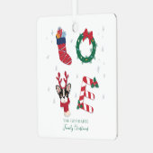 Ornement En Métal Famille Noël Boho (Avant gauche)