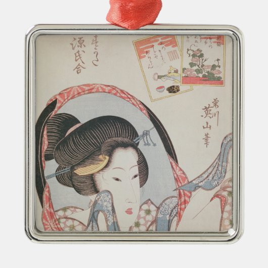 Ornement En Métal Femme à son miroir, c.1830 édité (Devant)