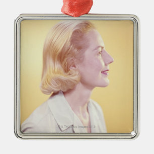 Ornement En Métal Femme blonde