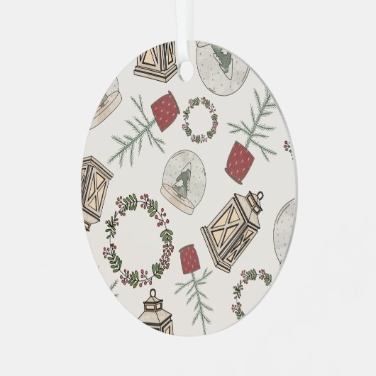 Ornement En Métal Ferme d'hiver (Avant gauche)