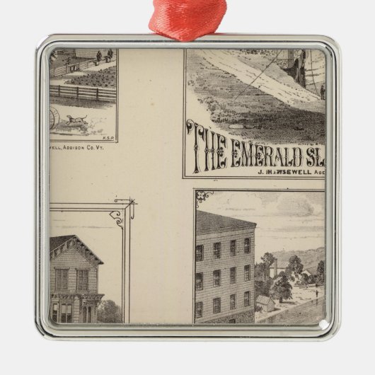 Ornement En Métal ferme et usines hydrauliques dans Hydeville (Devant)