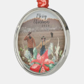 Ornement En Métal Festif Vert et Rouge Noël Vacances Meta (Gauche)