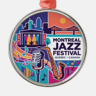 Ornement En Métal Festival de jazz de Montréal Canada