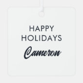 Ornement En Métal Festive Jingle et Mingle Holiday Design (Verso)