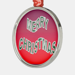 Ornement En Métal Festive Joyeux Noël