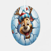 Ornement En Métal Fête de Noël en 3D (Avant gauche)