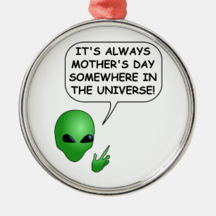 Ornement En Métal Fête des mères Aliens
