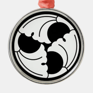 Ornement En Métal Feuilles de ginkgo trisectées