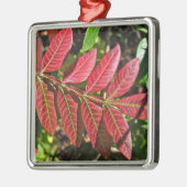 Ornement En Métal Feuilles De Sumac À L'Automne (Gauche)