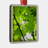 Ornement En Métal Feuilles d'érable avec Raindrops (Droite)