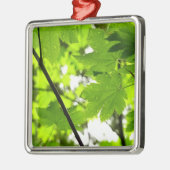 Ornement En Métal Feuilles d'érable avec Raindrops (Gauche)