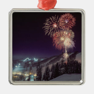 Ornement En Métal Feux d'artifice au Big Mountain Resort à Whitefish
