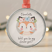 Ornement En Métal Fiche de proposition Flower Girl Fox