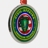 Ornement En Métal Fière Armée Affaires civiles Ancien Noël (Droite)