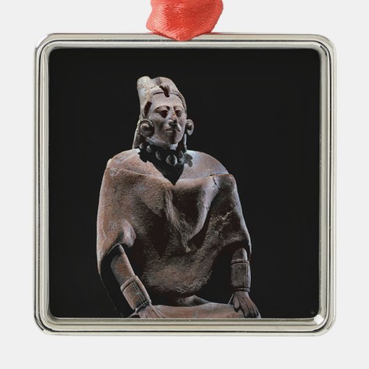 Ornement En Métal Figure de roi assis maya, d'ofJaina d'île (Devant)