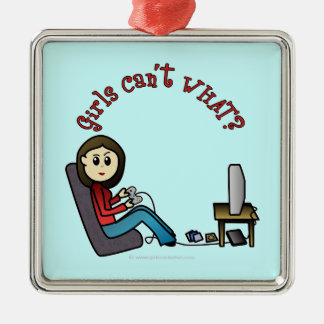 Ornement En Métal Fille des jeux légers