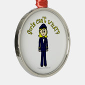 Ornement En Métal Fille pilote léger (Droite)